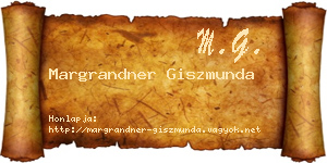 Margrandner Giszmunda névjegykártya